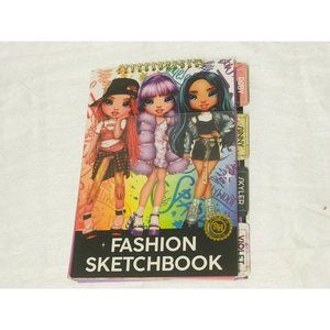 Rainbow High Fashion Looks Sketchbook includes Stencils & Repositionable Sticker